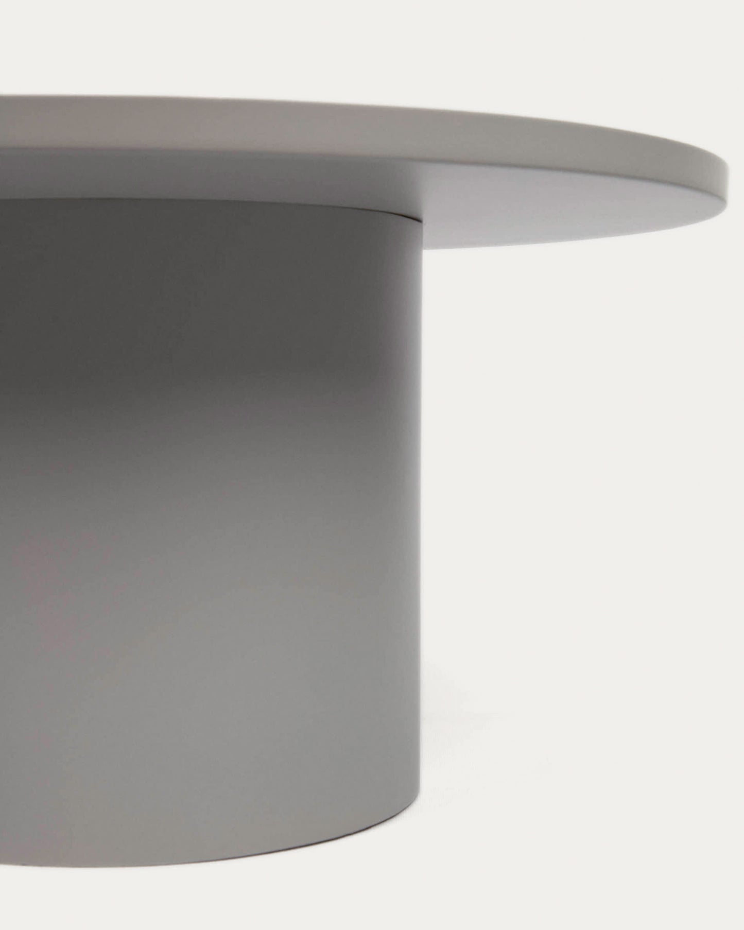 Tavolino rotondo Fleska in metallo grigio Ø 72 cm