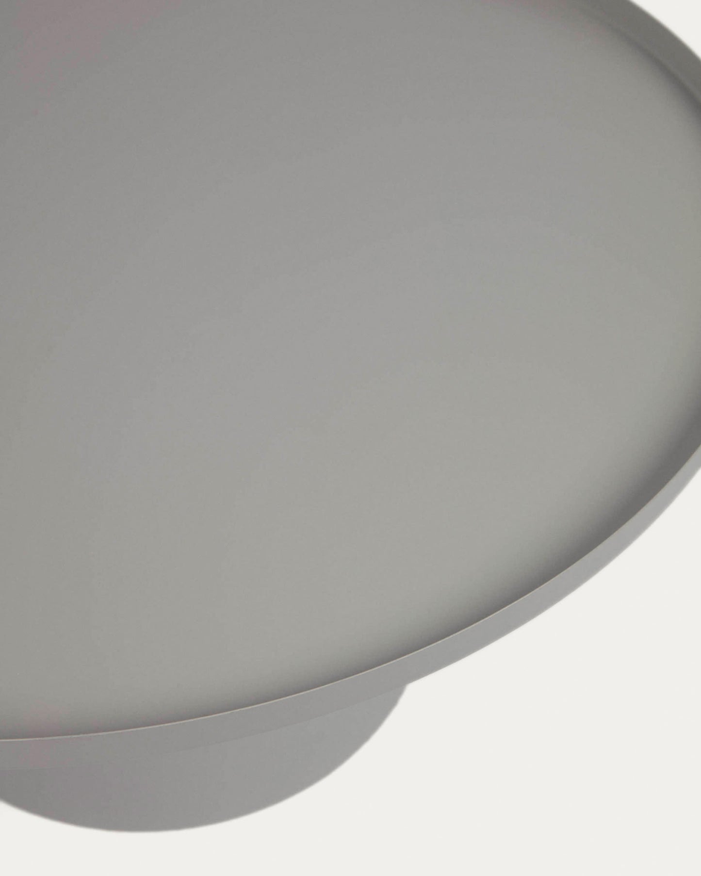 Tavolino rotondo Fleska in metallo grigio Ø 72 cm