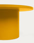 Tavolino rotondo Fleska in metallo giallo Ø 72 cm