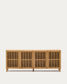 Credenza Beyla 4 ante in legno massello e impiallacciatura rovere 180 x 71,5 cm
