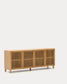 Credenza Beyla 4 ante in legno massello e impiallacciatura rovere 180 x 71,5 cm