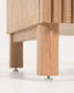 Mobile TV Beyla 2 ante in legno massello e impiallacciato rovere 180 x 49,5 cm