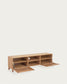 Mobile TV Beyla 2 ante in legno massello e impiallacciato rovere 180 x 49,5 cm