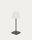Lampada da tavolo da esterno Aluney con finitura nera