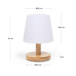 Lampada da tavolo Ambar in polietilene e legno
