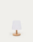 Lampada da tavolo Ambar in polietilene e legno