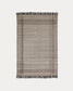 Tappeto Eneo con frange beige e marron 160 x 230 cm