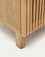 Comodino Beyla in legno massello di frassino e impiallacciatura rovere 53 x 62 cm