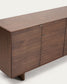 Credenza Norlen 4 ante e 2 cassetti in impiallacciato di noce 194,5 x 78 cm