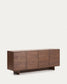Credenza Norlen 4 ante e 2 cassetti in impiallacciato di noce 194,5 x 78 cm