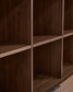 Credenza alta Norlen 4 ante in impiallacciato di noce 100 x 163 cm