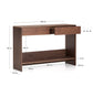 Consolle Norlen 2 cassetti e ripiano in impiallacciato di noce 120 x 81 cm