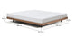 Base Norlen in impiallacciato di noce con finitura scura per materasso da 160 x 200 cm