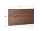 Testiera Norlen in impiallacciatura di noce con finitura scura e luce LED per letto da 160 x 200 cm