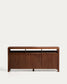 Credenza Norani in legno massiccio e impiallacciatura di acacia 180 x 85 cm