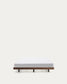 Base Norlen in impiallacciato di noce con finitura scura per materasso da 180 x 200 cm