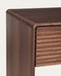 Consolle Norlen con cassetto e ripiano in impiallacciato di noce 60 x 81 cm