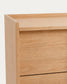 Comò Onix 3 cassetti in impiallacciatura di rovere finitura tono naturale 100 x 78 cm FSC Mix Credit
