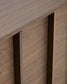 Credenza Onix di impiallacciatura in noce con finitura scura 150 x 80 cm