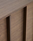 Credenza Onix di impiallacciatura in noce con finitura scura 150 x 80 cm