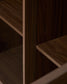 Credenza Onix di impiallacciatura in noce con finitura scura 150 x 80 cm