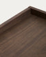 Credenza Onix di impiallacciatura in noce con finitura scura 150 x 80 cm