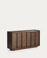 Credenza Onix di impiallacciatura in noce con finitura scura 150 x 80 cm