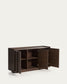 Credenza Onix di impiallacciatura in noce con finitura scura 150 x 80 cm