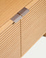 Scaffale Norlen in impiallacciato di rovere con finitura naturale FSC Mix Credit 90 x 190 cm