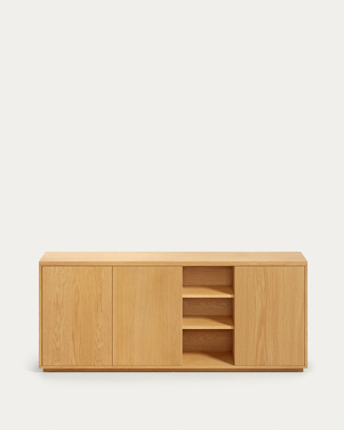 Credenza Abilen 3 ante impiallacciato rovere 180 x 75 cm