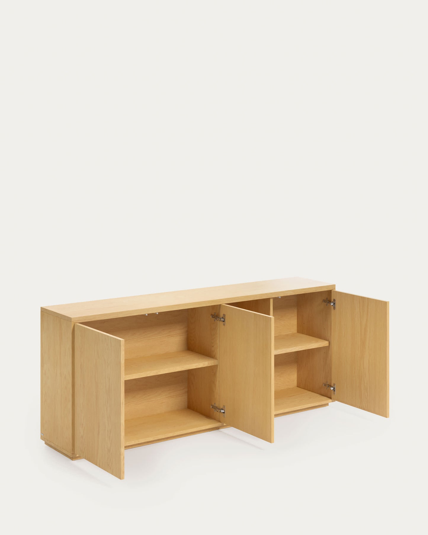 Credenza Abilen 3 ante impiallacciato rovere 180 x 75 cm