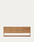 Credenza Alguema 4 ante impiallacciato rovere finitura naturale 200 x 74 cm