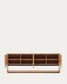 Credenza Alguema 4 ante impiallacciato rovere finitura naturale 200 x 74 cm