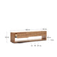 Mobile TV Alguema 3 cassetti impiallacciato rovere finitura naturale 200 x 51 cm