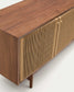 Credenza Elan 2 ante 2 cassetti impiallacciatura e legno massello noce corda 180x73cm