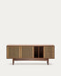 Credenza Elan 2 ante 2 cassetti impiallacciatura e legno massello noce corda 180x73cm