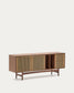 Credenza Elan 2 ante 2 cassetti impiallacciatura e legno massello noce corda 180x73cm