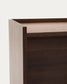 Credenza Onix di impiallacciatura in noce con finitura scura 200 x 80 cm