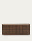 Credenza Onix di impiallacciatura in noce con finitura scura 200 x 80 cm