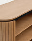 Libreria Licia in legno massello di mango e metallo verniciato nero 120 x 90 cm