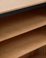 Libreria Licia in legno massello di mango e metallo verniciato nero 120 x 90 cm