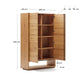Credenza alta Alguema 2 ante impiallacciato rovere finitura naturale 100 x 163,5 cm