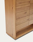 Credenza alta Alguema 2 ante impiallacciato rovere finitura naturale 100 x 163,5 cm