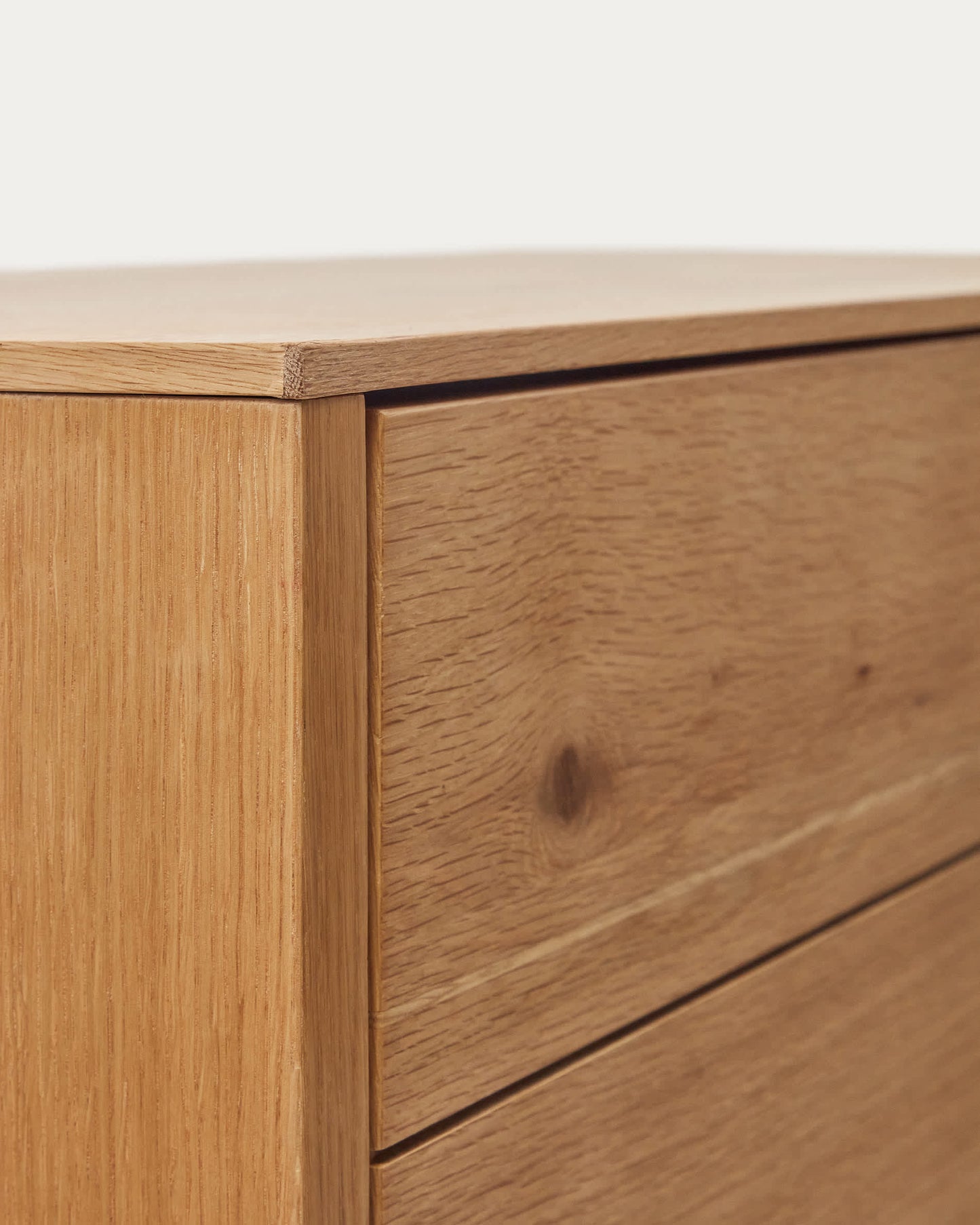 Credenza alta Alguema 2 ante impiallacciato rovere finitura naturale 100 x 163,5 cm