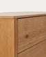 Credenza alta Alguema 2 ante impiallacciato rovere finitura naturale 100 x 163,5 cm