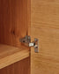 Credenza alta Alguema 2 ante impiallacciato rovere finitura naturale 100 x 163,5 cm