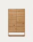 Credenza alta Alguema 2 ante impiallacciato rovere finitura naturale 100 x 163,5 cm