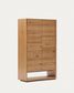 Credenza alta Alguema 2 ante impiallacciato rovere finitura naturale 100 x 163,5 cm