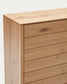 Cassettiera Alguema 3 cassetti impiallacciato rovere finitura naturale 100 x 97 cm