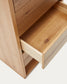 Cassettiera Alguema 4 cassetti impiallacciato rovere finitura naturale 60 x 120 cm